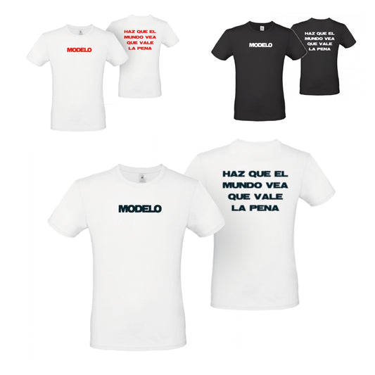 Camiseta HAZ QUE EL MUNDO VEA - MODELO Color